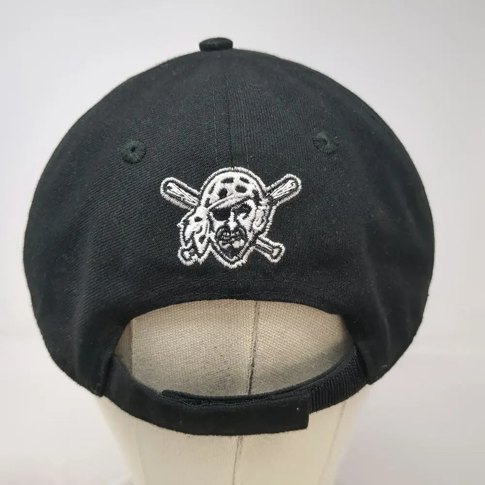 New Era Baseball Cap Black One Size MLB Pittsburgh Pirates Skull Strapback Hat